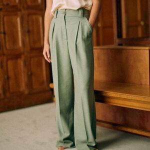 Sezane Sage Wide Leg Women's Pants